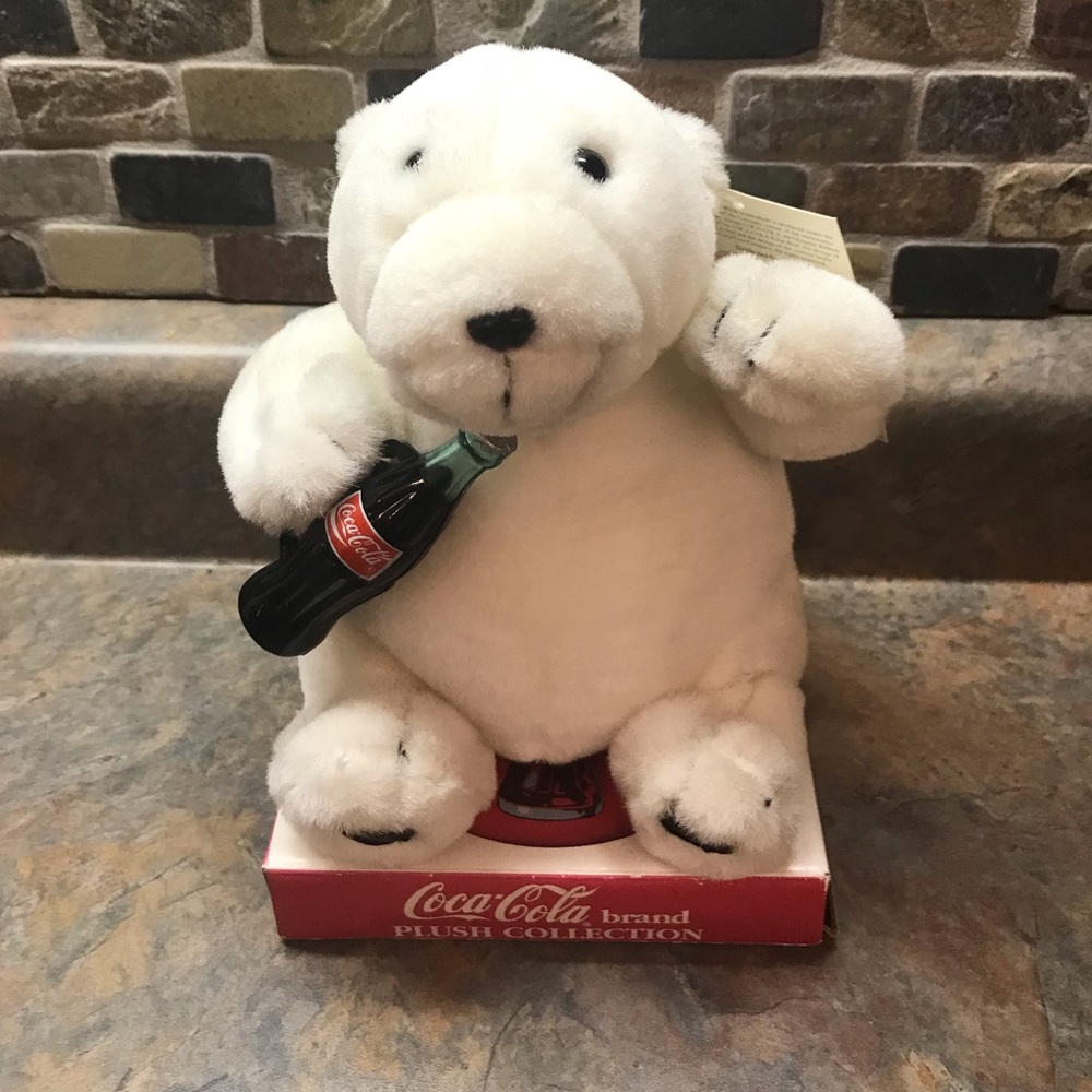 Vintage Coca Cola Plush Bear
